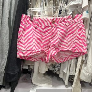 Lilly Pulitzer “Callahan” pink & white shorts